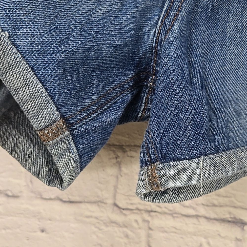 Old Navy Baggy Dad Jean Shorts Size 8 High Rise Relaxed Denim Coastal Cowgirl - Picture 4 of 6